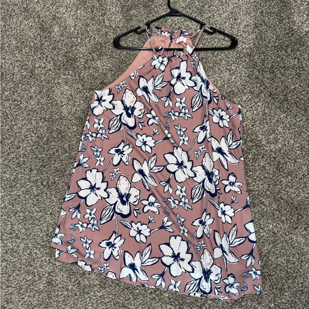 Pink Lily Flower Dress